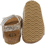 Mikk-Line | Champagne  Glitter Sandaal Kurk