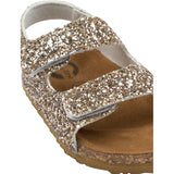 Mikk-Line | Champagne  Glitter Sandaal Kurk