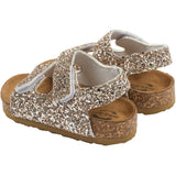 Mikk-Line | Champagne  Glitter Sandaal Kurk