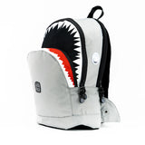 Pick & Pack | Shark Shape Backpack Grey M | PP963