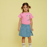 Jubel | T-shirt | Rolling into spring | Roze