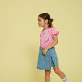 Jubel | T-shirt | Rolling into spring | Roze
