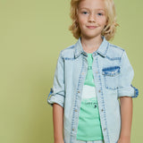 Sturdy | Overhemd denim | Chambray | Summer denims | L.blauw