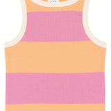 The New | Tatiana Rib Top Chasmere Rose Striped