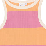 The New | Tatiana Rib Top Chasmere Rose Striped