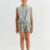 The New | Talia sl top | Forerver blue striped
