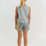The New | Talia sl top | Forerver blue striped