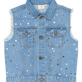 The New | Romina Denim vest | Light blue denim