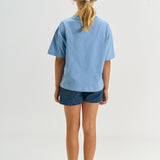 The New | Prima regular fit denim short | Medium Blue denim