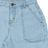 The New | Savid Baggy fit worker shorts | Light blue denim