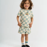 The New | Sebastian Short Aqua Gray