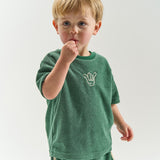 The New | Terry shorts | Posy green