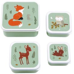 Little Lovely | Lunch & Snack box Set | Forest Friends