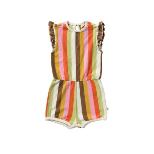 Your Wishes | Multi Stripes | Ruffle Jumpsuit